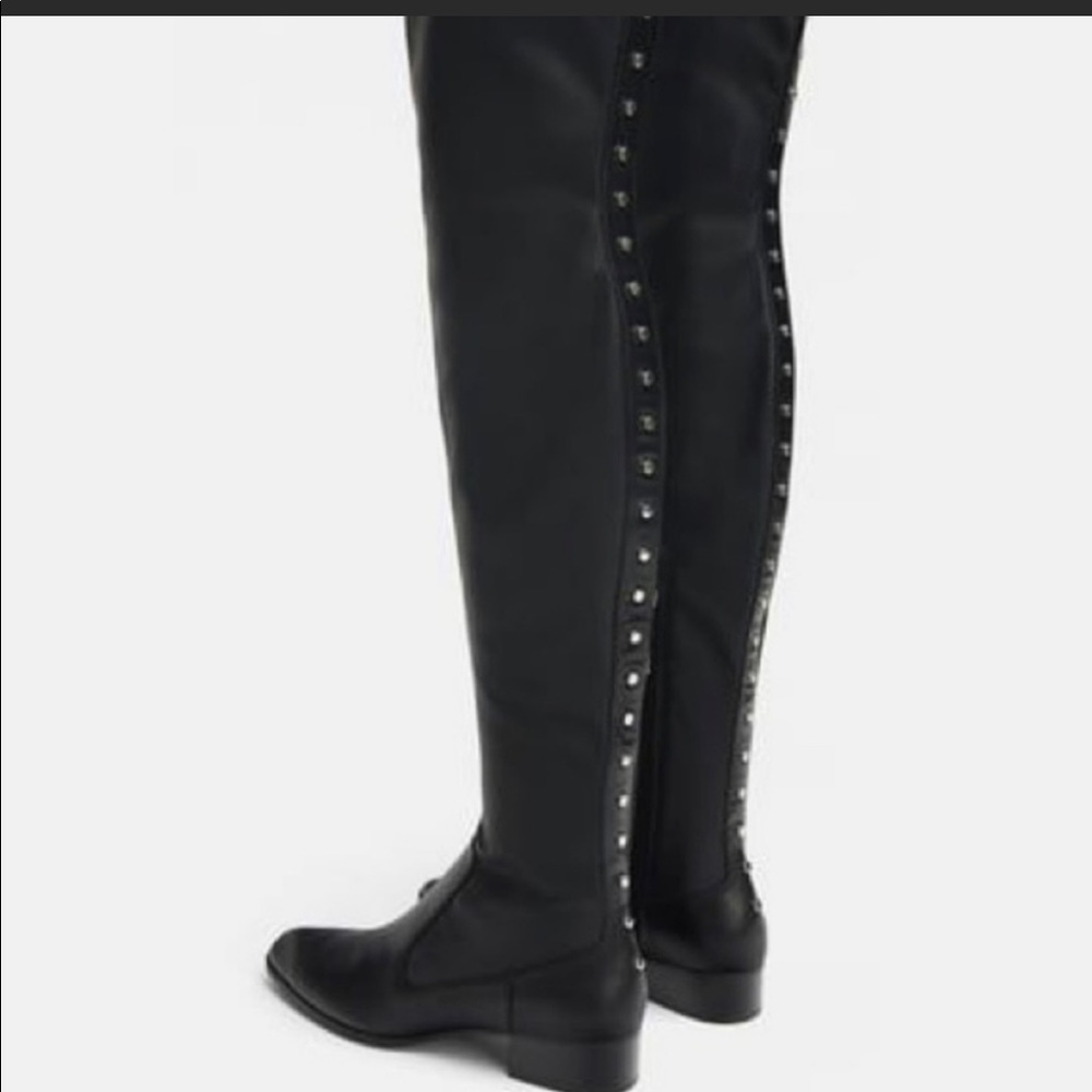 Zara woman studded over the knee boots